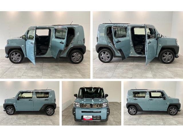 タフトＧダーククロムベンチャー　９型ディスプレイオーディオ衝突被害軽減ブレーキ　コーナーセンサー　ディスプレイオーディオ　フルセグ　Ｂｌｕｅｔｏｏｔｈ　ＵＳＢ　バックカメラ　シートヒーター　電動パーキング　ＬＥＤ　オートライト　オートエアコン　エコアイドル（滋賀県）の中古車