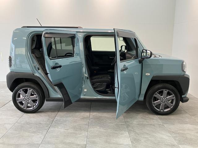 タフトＧダーククロムベンチャー　９型ディスプレイオーディオ衝突被害軽減ブレーキ　コーナーセンサー　ディスプレイオーディオ　フルセグ　Ｂｌｕｅｔｏｏｔｈ　ＵＳＢ　バックカメラ　シートヒーター　電動パーキング　ＬＥＤ　オートライト　オートエアコン　エコアイドル（滋賀県）の中古車