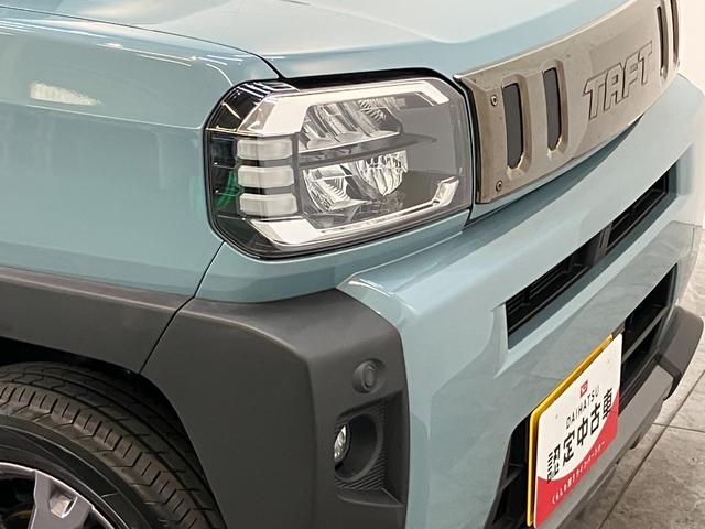 タフトＧダーククロムベンチャー　９型ディスプレイオーディオ衝突被害軽減ブレーキ　コーナーセンサー　ディスプレイオーディオ　フルセグ　Ｂｌｕｅｔｏｏｔｈ　ＵＳＢ　バックカメラ　シートヒーター　電動パーキング　ＬＥＤ　オートライト　オートエアコン　エコアイドル（滋賀県）の中古車