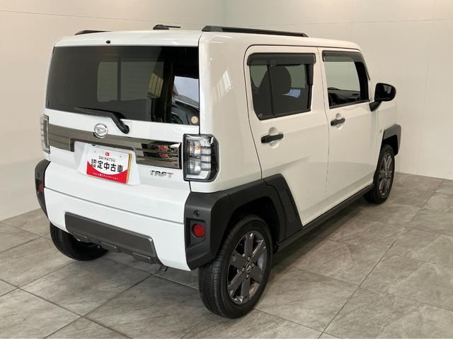 タフトＧターボ　ダーククロムベンチャー　１０型ナビ　パノラマカメラ衝突被害軽減ブレーキ　コーナーセンサー　１０型フルセグナビ　ＤＶＤ再生　Ｂｌｕｅｔｏｏｔｈ　ＵＳＢ　パノラマカメラ　前後ドラレコ　前席シートヒーター　ＬＥＤ　オートライト　レーダークルーズコントロール（滋賀県）の中古車