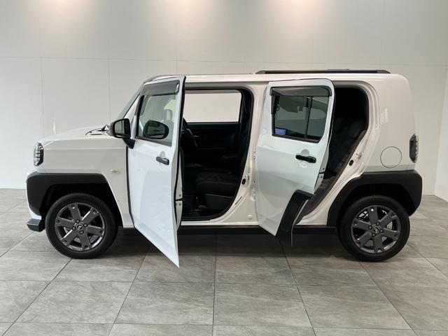 タフトＧターボ　ダーククロムベンチャー　１０型ナビ　パノラマカメラ衝突被害軽減ブレーキ　コーナーセンサー　１０型フルセグナビ　ＤＶＤ再生　Ｂｌｕｅｔｏｏｔｈ　ＵＳＢ　パノラマカメラ　前後ドラレコ　前席シートヒーター　ＬＥＤ　オートライト　レーダークルーズコントロール（滋賀県）の中古車