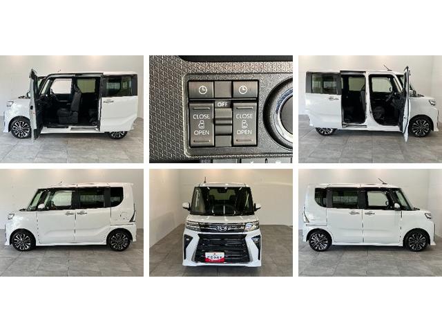 タントカスタムＲＳ　ターボ　９型ディスプレイオーディオ　クルコン衝突被害軽減ブレーキ　コーナーセンサー　９型ディスプレイオーディオ　フルセグ　Ｂｌｕｅｔｏｏｔｈ　ＵＳＢ　バックカメラ　ＥＴＣ　レーダークルコン　両側電動スライドドア　前席シートヒーター　ＬＥＤ（滋賀県）の中古車