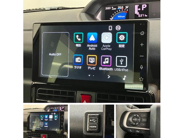 タントカスタムＲＳ　ターボ　９型ディスプレイオーディオ　クルコン衝突被害軽減ブレーキ　コーナーセンサー　９型ディスプレイオーディオ　フルセグ　Ｂｌｕｅｔｏｏｔｈ　ＵＳＢ　バックカメラ　ＥＴＣ　レーダークルコン　両側電動スライドドア　前席シートヒーター　ＬＥＤ（滋賀県）の中古車