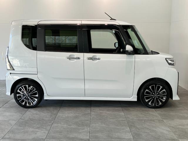 タントカスタムＲＳ　ターボ　９型ディスプレイオーディオ　クルコン衝突被害軽減ブレーキ　コーナーセンサー　９型ディスプレイオーディオ　フルセグ　Ｂｌｕｅｔｏｏｔｈ　ＵＳＢ　バックカメラ　ＥＴＣ　レーダークルコン　両側電動スライドドア　前席シートヒーター　ＬＥＤ（滋賀県）の中古車