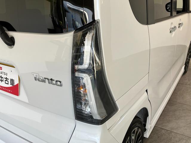 タントカスタムＲＳ　ターボ　９型ディスプレイオーディオ　クルコン衝突被害軽減ブレーキ　コーナーセンサー　９型ディスプレイオーディオ　フルセグ　Ｂｌｕｅｔｏｏｔｈ　ＵＳＢ　バックカメラ　ＥＴＣ　レーダークルコン　両側電動スライドドア　前席シートヒーター　ＬＥＤ（滋賀県）の中古車