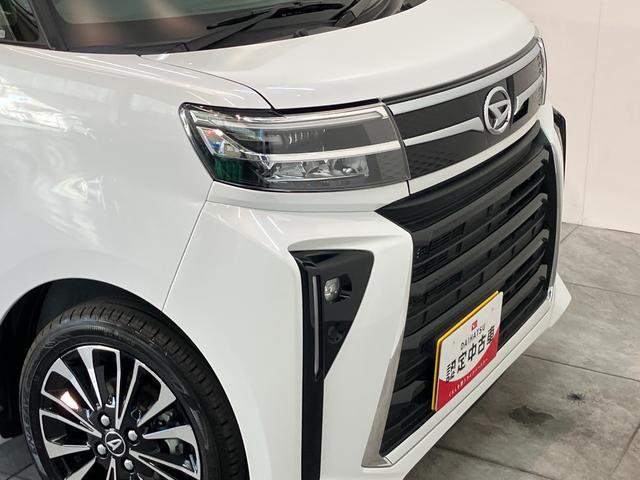 タントカスタムＲＳ　ターボ　９型ディスプレイオーディオ　クルコン衝突被害軽減ブレーキ　コーナーセンサー　９型ディスプレイオーディオ　フルセグ　Ｂｌｕｅｔｏｏｔｈ　ＵＳＢ　バックカメラ　ＥＴＣ　レーダークルコン　両側電動スライドドア　前席シートヒーター　ＬＥＤ（滋賀県）の中古車