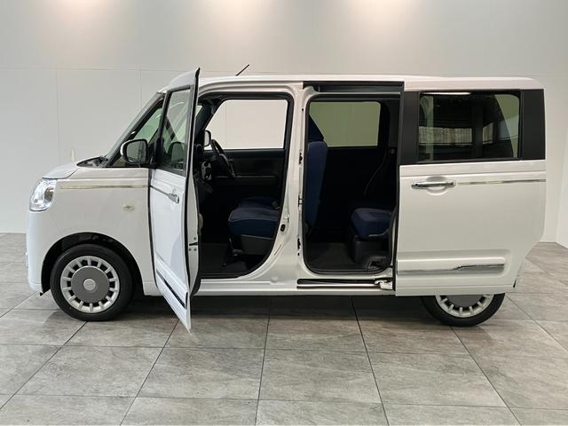 ムーヴキャンバスセオリーＧ　１０型フルセグナビ　前後ドラレコ　届出済未使用車衝突被害軽減ブレーキ　フルセグナビ　ＤＶＤ再生　Ｂｌｕｅｔｏｏｔｈ　ＵＳＢ　バックカメラ　前後ドラレコ　両側電動スライドドア　ＬＥＤ　オートライト　オートエアコン　前席シートヒーター　エコアイドル（滋賀県）の中古車