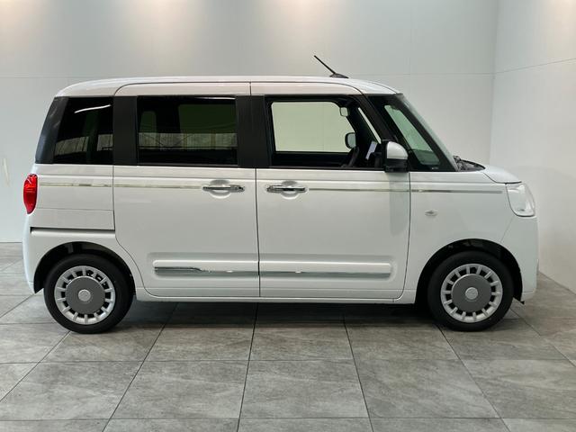 ムーヴキャンバスセオリーＧ　１０型フルセグナビ　前後ドラレコ　届出済未使用車衝突被害軽減ブレーキ　フルセグナビ　ＤＶＤ再生　Ｂｌｕｅｔｏｏｔｈ　ＵＳＢ　バックカメラ　前後ドラレコ　両側電動スライドドア　ＬＥＤ　オートライト　オートエアコン　前席シートヒーター　エコアイドル（滋賀県）の中古車