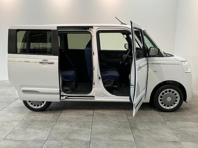 ムーヴキャンバスセオリーＧ　１０型フルセグナビ　前後ドラレコ　届出済未使用車衝突被害軽減ブレーキ　フルセグナビ　ＤＶＤ再生　Ｂｌｕｅｔｏｏｔｈ　ＵＳＢ　バックカメラ　前後ドラレコ　両側電動スライドドア　ＬＥＤ　オートライト　オートエアコン　前席シートヒーター　エコアイドル（滋賀県）の中古車