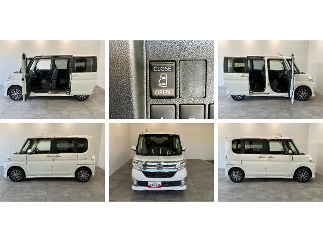 タントカスタムＸトップエディションＳＡ２　フルセグナビ　Ｂカメラ衝突被害軽減ブレーキ　フルセグナビ　Ｂｌｕｅｔｏｏｔｈ　ＤＶＤ再生　ＵＳＢ　バックカメラ　ＥＴＣ　左側電動スライドドア　ＬＥＤ　オートライト　オートエアコン　スマートキー　電格ミラー　エコアイドル（滋賀県）の中古車