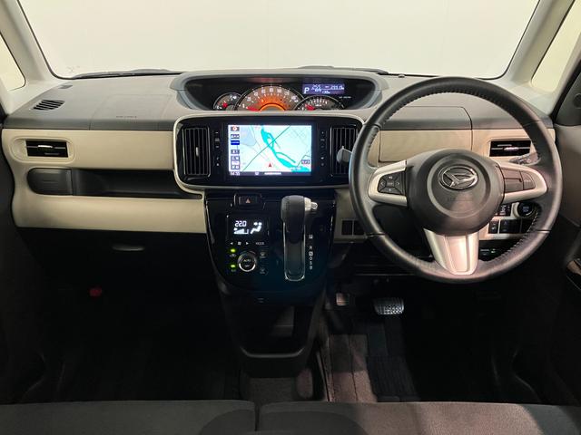 ムーヴキャンバスＧブラックインテリアＶＳ　ＳＡ３　８型ナビ　パノラマカメラ衝突被害軽減ブレーキ　８インチフルセグナビ　ＤＶＤ再生　Ｂｌｕｅｔｏｏｔｈ　ＵＳＢ　パノラマカメラ　ＥＴＣ　両側電動スライドドア　ＬＥＤ　オートライト　オートエアコン　シートヒーター　エコアイドル（滋賀県）の中古車