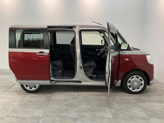 ムーヴキャンバスＧブラックインテリアＶＳ　ＳＡ３　８型ナビ　パノラマカメラ衝突被害軽減ブレーキ　８インチフルセグナビ　ＤＶＤ再生　Ｂｌｕｅｔｏｏｔｈ　ＵＳＢ　パノラマカメラ　ＥＴＣ　両側電動スライドドア　ＬＥＤ　オートライト　オートエアコン　シートヒーター　エコアイドル（滋賀県）の中古車