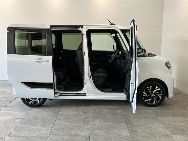 タントカスタムＸスタイルセレクション　９型フルセグナビ　パノラマ衝突被害軽減ブレーキ　コーナーセンサー　フルセグナビ　Ｂｌｕｅｔｏｏｔｈ　ＤＶＤ再生　ＵＳＢ　パノラマカメラ　前後ドラレコ　両側電動スライドドア　前席シートヒーター　ＬＥＤ　オートライト　スマートキー（滋賀県）の中古車