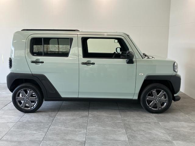 タフトＧダーククロムベンチャー　１０型フルセグナビ　届出済未使用車衝突被害軽減ブレーキ　コーナーセンサー　１０型フルセグナビ　ＤＶＤ　Ｂｌｕｅｔｏｏｔｈ　ＵＳＢ　バックカメラ　前後ドラレコ　前席シートヒーター　ＬＥＤ　オートライト　レーダークルコン　オートエアコン（滋賀県）の中古車