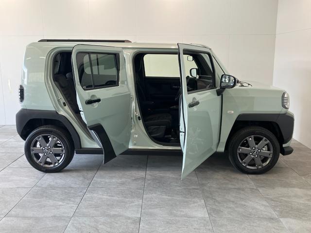 タフトＧダーククロムベンチャー　１０型フルセグナビ　届出済未使用車衝突被害軽減ブレーキ　コーナーセンサー　１０型フルセグナビ　ＤＶＤ　Ｂｌｕｅｔｏｏｔｈ　ＵＳＢ　バックカメラ　前後ドラレコ　前席シートヒーター　ＬＥＤ　オートライト　レーダークルコン　オートエアコン（滋賀県）の中古車