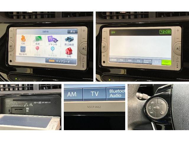 アクアＳ　スマートキー　ワンセグナビ　バックカメラ　ドラレコトヨタセーフティセンス　ワンセグナビ　Ｂｌｕｅｔｏｏｔｈ　バックカメラ　ドラレコ　ＥＴＣ　スマートキー　電動格納式ミラー　オートエアコン　マニュアルレベリング（滋賀県）の中古車