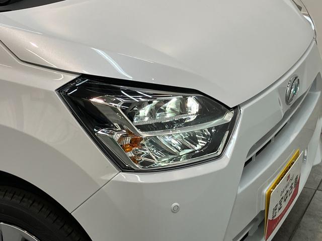 ミライースＸ　ＳＡ３　キーレス　ＬＥＤ　電格ミラー　届出済未使用車衝突被害軽減ブレーキ　スマアシ３　コーナーセンサー　バックカメラ（ナビ装着時用）　ＬＥＤヘッドライト　電動格納式ミラー　マニュアルレベリング　キーレスエントリー　オートライト　エコアイドル（滋賀県）の中古車