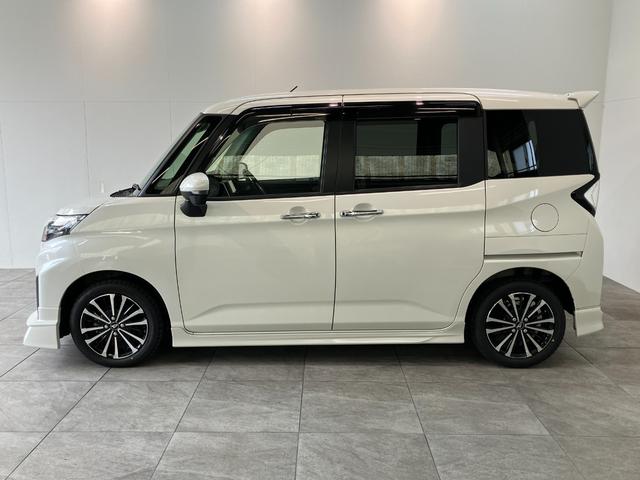 トールカスタムＧターボ　９型ディスプレイオーディオ　パノラマカメラ衝突被害軽減ブレーキ　コーナーセンサー　９型ディスプレイオーディオ　フルセグ　Ｂｌｕｅｔｏｏｔｈ　ＵＳＢ　パノラマカメラ　ＥＴＣ　両側電動スライドドア　ＬＥＤ　クルーズコントロール　モデリスタエアロ（滋賀県）の中古車