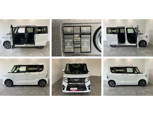 タントカスタムＸ　コーナーセンサー　ＣＤステレオ　シートヒーター衝突被害軽減ブレーキ　コーナーセンサー　バックカメラ（ナビ装着時用）　ＣＤステレオ　ＥＴＣ　両側電動スライドドア　前席シートヒーター　ＬＥＤ　オートライト　オートエアコン　スマートキー　エコアイドル（滋賀県）の中古車