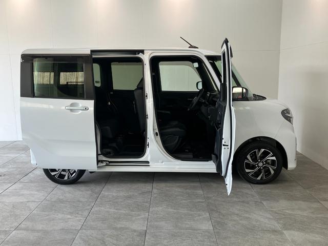 タントカスタムＸ　コーナーセンサー　ＣＤステレオ　シートヒーター衝突被害軽減ブレーキ　コーナーセンサー　バックカメラ（ナビ装着時用）　ＣＤステレオ　ＥＴＣ　両側電動スライドドア　前席シートヒーター　ＬＥＤ　オートライト　オートエアコン　スマートキー　エコアイドル（滋賀県）の中古車