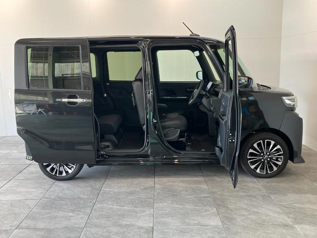 タントカスタムＲＳリミテッド　ターボ　１０型ナビ　前後ドラレコ衝突被害軽減ブレーキ　コーナーセンサー　１０型フルセグナビ　Ｂｌｕｅｔｏｏｔｈ　ＤＶＤ　ＵＳＢ　バックカメラ　前後ドラレコ　両側電動スライド　前席シートヒーター　ＬＥＤ　レーダークルーズコントロール（滋賀県）の中古車