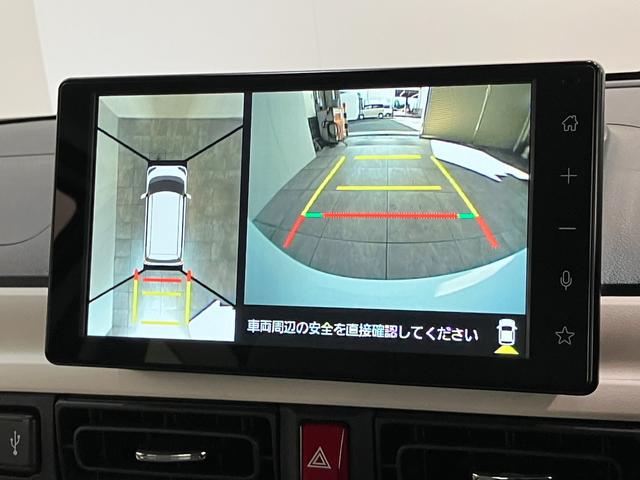 ムーヴキャンバスストライプスG IDLEレス 9型D.A 駐車支援システム衝突被害軽減ブレーキ コーナーセンサー ディスプレイオーディオ フルセグ Bluetooth USB パノラマカメラ 駐車支援システム 両側電動スライドドア シートヒーター LED ワイヤレス充電器(滋賀県)の中古車