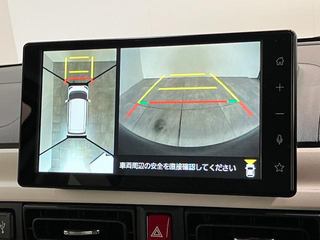 ムーヴキャンバスストライプスG IDLEレス 9型D.A 駐車支援システム衝突被害軽減ブレーキ コーナーセンサー ディスプレイオーディオ フルセグ Bluetooth USB パノラマカメラ 駐車支援システム 両側電動スライドドア シートヒーター LED ワイヤレス充電器(滋賀県)の中古車