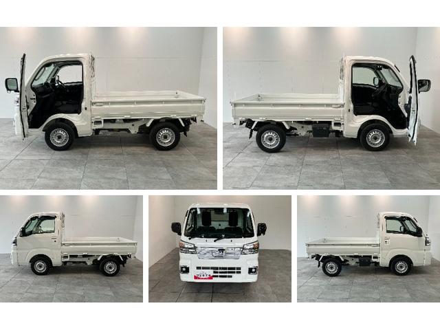 ハイゼットトラックＥＸＴ　４ＷＤ　デフロック　コーナーセンサー　ドラレコ衝突被害軽減ブレーキ　コーナーセンサー　パートタイム４ＷＤ　デフロック　ドラレコ　スマートキー　パワーウインドウ　ＬＥＤ　オートライト　荷台作業灯　４枚リーフスプリング　電動格納式ミラー　エコアイドル（滋賀県）の中古車