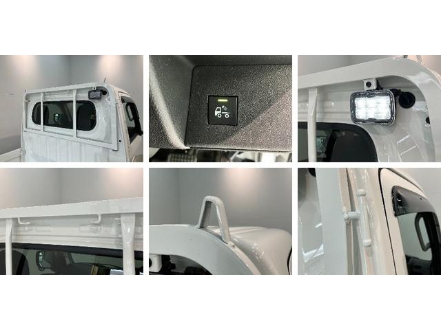 ハイゼットトラックＥＸＴ　４ＷＤ　デフロック　コーナーセンサー　ドラレコ衝突被害軽減ブレーキ　コーナーセンサー　パートタイム４ＷＤ　デフロック　ドラレコ　スマートキー　パワーウインドウ　ＬＥＤ　オートライト　荷台作業灯　４枚リーフスプリング　電動格納式ミラー　エコアイドル（滋賀県）の中古車