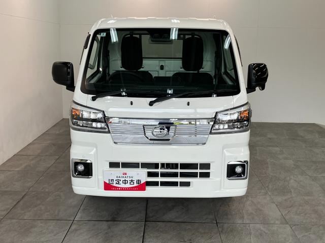 ハイゼットトラックＥＸＴ　４ＷＤ　デフロック　コーナーセンサー　ドラレコ衝突被害軽減ブレーキ　コーナーセンサー　パートタイム４ＷＤ　デフロック　ドラレコ　スマートキー　パワーウインドウ　ＬＥＤ　オートライト　荷台作業灯　４枚リーフスプリング　電動格納式ミラー　エコアイドル（滋賀県）の中古車