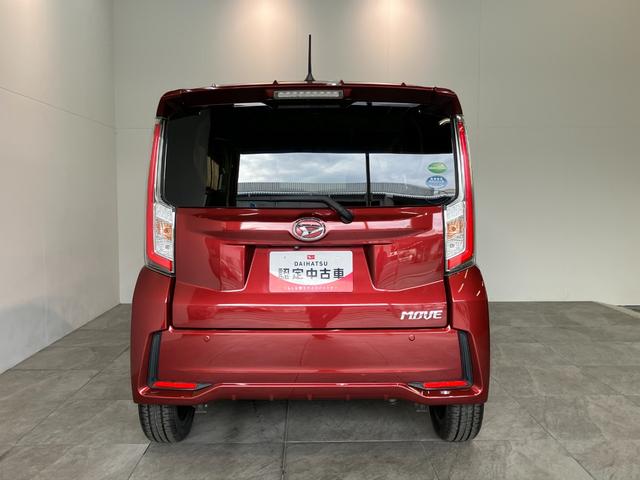 ムーヴカスタムＲＳハイパーＳＡ　ターボ　８型ナビ　前後ドラレコ衝突被害軽減ブレーキ　８型フルセグナビ　ＤＶＤ　Ｂｌｕｅｔｏｏｔｈ　ＵＳＢ　バックカメラ　前後ドラレコ　ＬＥＤ　オートライト　オートエアコン　スマートキー　エコアイドル　ターボ　タイヤ４本新品交換済（滋賀県）の中古車