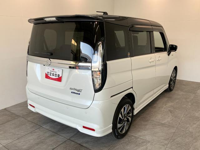 ソリオバンディットハイブリッドＭＶ　４ＷＤ　８型フルセグナビ　バックカメラ衝突被害軽減ブレーキ　リアコーナーセンサー　フルセグナビ　Ｂｌｕｅｔｏｏｔｈ　ＤＶＤ　ＵＳＢ　バックカメラ　両側電動スライドドア　シートヒーター　ＬＥＤ　オートライト　レーダークルコン　４ＷＤ（滋賀県）の中古車