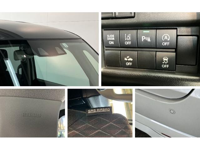 ソリオバンディットハイブリッドＭＶ　４ＷＤ　８型フルセグナビ　バックカメラ衝突被害軽減ブレーキ　リアコーナーセンサー　フルセグナビ　Ｂｌｕｅｔｏｏｔｈ　ＤＶＤ　ＵＳＢ　バックカメラ　両側電動スライドドア　シートヒーター　ＬＥＤ　オートライト　レーダークルコン　４ＷＤ（滋賀県）の中古車