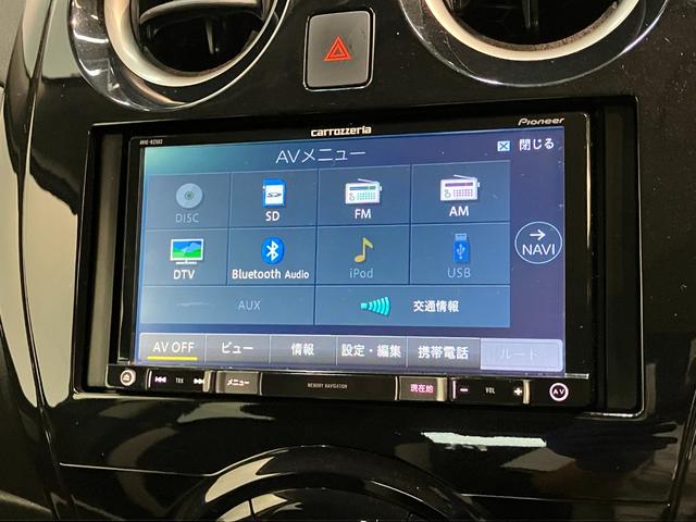 ノートX DIG−S ワンセグナビ パノラマ ドラレコ LED衝突被害軽減ブレーキ コーナーセンサー ワンセグナビ DVD再生 Bluetooth USB パノラマカメラ ドラレコ ETC LED オートエアコン オートライト 電動格納式ミラー スマートキー(滋賀県)の中古車