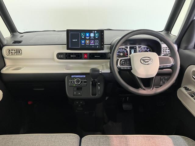 ムーヴキャンバスストライプスＧ　９型Ｄ．Ａ　パノラマカメラ　駐車支援システム衝突被害軽減ブレーキ　コーナーセンサー　９型ディスプレイオーディオ　フルセグ　Ｂｌｕｅｔｏｏｔｈ　ＵＳＢ　パノラマカメラ　両側電動スライドドア　前席シートヒーター　ワイヤレス充電器　駐車支援システム（滋賀県）の中古車