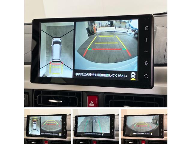 ムーヴキャンバスストライプスＧ　９型Ｄ．Ａ　パノラマカメラ　駐車支援システム衝突被害軽減ブレーキ　コーナーセンサー　９型ディスプレイオーディオ　フルセグ　Ｂｌｕｅｔｏｏｔｈ　ＵＳＢ　パノラマカメラ　両側電動スライドドア　前席シートヒーター　ワイヤレス充電器　駐車支援システム（滋賀県）の中古車