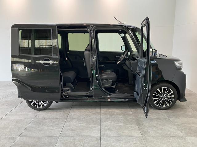 タントカスタムＲＳ　ターボ　９型ディスプレイオーディオ　クルコン衝突被害軽減ブレーキ　コーナーセンサー　９型ディスプレイオーディオ　フルセグ　Ｂｌｕｅｔｏｏｔｈ　ＵＳＢ　バックカメラ　両側電動スライドドア　前席シートヒーター　レーダークルコン　ＬＥＤ　スマートキー（滋賀県）の中古車