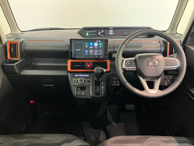 タントファンクロスターボ　９型ディスプレイオーディオ　フルセグ衝突被害軽減ブレーキ　コーナーセンサー　９型ディスプレイオーディオ　フルセグ　Ｂｌｕｅｔｏｏｔｈ　ＵＳＢ　バックカメラ　両側電動スライドドア　前席シートヒーター　ＬＥＤ　スマートキー　エコアイドル（滋賀県）の中古車