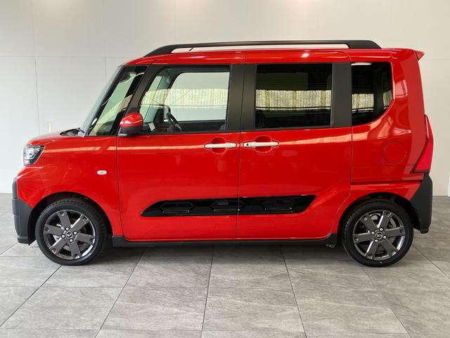 タントファンクロスターボ　９型ディスプレイオーディオ　フルセグ衝突被害軽減ブレーキ　コーナーセンサー　９型ディスプレイオーディオ　フルセグ　Ｂｌｕｅｔｏｏｔｈ　ＵＳＢ　バックカメラ　両側電動スライドドア　前席シートヒーター　ＬＥＤ　スマートキー　エコアイドル（滋賀県）の中古車