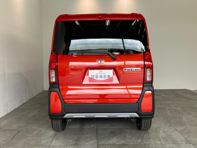 タントファンクロスターボ　９型ディスプレイオーディオ　フルセグ衝突被害軽減ブレーキ　コーナーセンサー　９型ディスプレイオーディオ　フルセグ　Ｂｌｕｅｔｏｏｔｈ　ＵＳＢ　バックカメラ　両側電動スライドドア　前席シートヒーター　ＬＥＤ　スマートキー　エコアイドル（滋賀県）の中古車