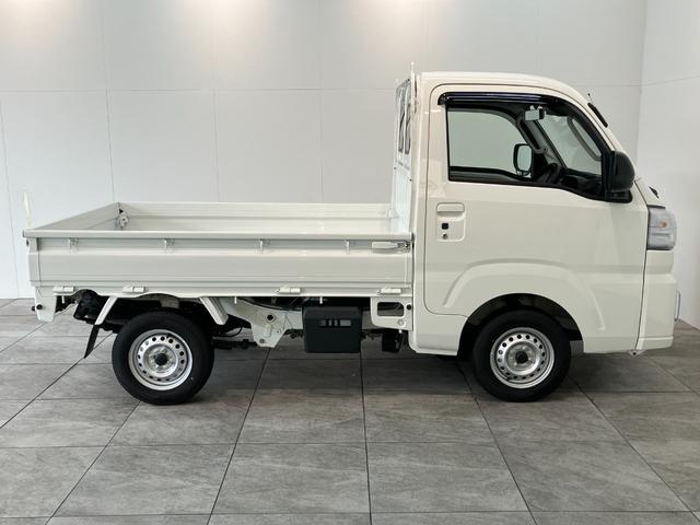 ハイゼットトラックＥＸＴ　４ＷＤ　ＣＶＴ　デフロック　荷台作業灯　スマートキー衝突被害軽減ブレーキ　コーナーセンサー　パートタイム４ＷＤ　デフロック　スマートキー　パワーウインドウ　オートライト　マニュアルレベリング　荷台作業灯　電動格納式ミラー　４枚リーフスプリング（滋賀県）の中古車