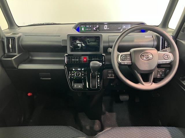 タントカスタムＸリミテッド　レーダークルコン　届出済未使用車衝突被害軽減ブレーキ　コーナーセンサー　バックカメラ（ナビ装着時用）　両側電動スライドドア　前席シートヒーター　電動パーキングブレーキ　ＬＥＤ　オートライト　オートエアコン　クルーズコントロール（滋賀県）の中古車