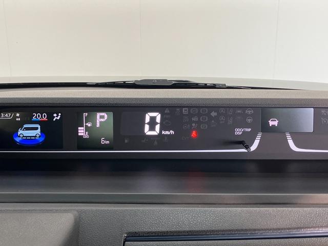 タントカスタムＸリミテッド　レーダークルコン　届出済未使用車衝突被害軽減ブレーキ　コーナーセンサー　バックカメラ（ナビ装着時用）　両側電動スライドドア　前席シートヒーター　電動パーキングブレーキ　ＬＥＤ　オートライト　オートエアコン　クルーズコントロール（滋賀県）の中古車