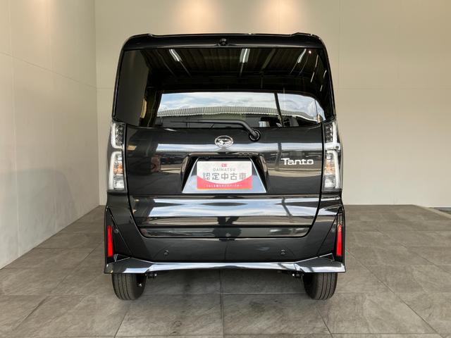 タントカスタムＸリミテッド　レーダークルコン　届出済未使用車衝突被害軽減ブレーキ　コーナーセンサー　バックカメラ（ナビ装着時用）　両側電動スライドドア　前席シートヒーター　電動パーキングブレーキ　ＬＥＤ　オートライト　オートエアコン　クルーズコントロール（滋賀県）の中古車