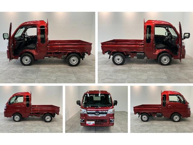 ハイゼットトラックジャンボエクストラ　４ＷＤ　デフロック　届出済未使用車衝突被害軽減ブレーキ　スマアシ　コーナーセンサー　ＬＥＤヘッドライト　オートライト　スマートキー　パワーウインドウ　電動格納式ミラー　４ＷＤ　デフロック　荷台作業灯　届出済未使用車（滋賀県）の中古車