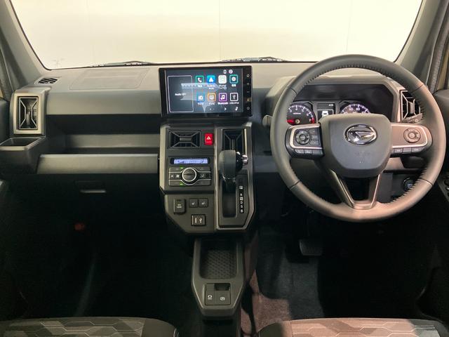 タフトＧダーククロムベンチャー　９Ｄ．Ａ　届出済未使用車衝突被害軽減ブレーキ　コーナーセンサー　９型ディスプレイオーディオ　フルセグ　バックカメラ　Ｂｌｕｅｔｏｏｔｈ　ＵＳＢ　前席シートヒーター　電動パーキング　ＬＥＤ　オートライト　クルコン（滋賀県）の中古車