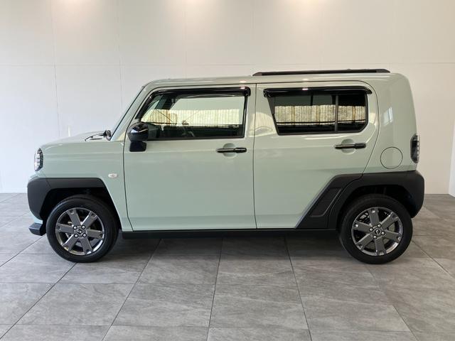 タフトＧ　ダーククロムベンチャー　９型ディスプレイオーディオ衝突被害軽減ブレーキ　コーナーセンサー　９型ディスプレイオーディオ　フルセグ　Ｂｌｕｅｔｏｏｔｈ　ＵＳＢ　バックカメラ　前席シートヒーター　電動パーキングブレーキ　ＬＥＤ　オートライト　オートエアコン（滋賀県）の中古車