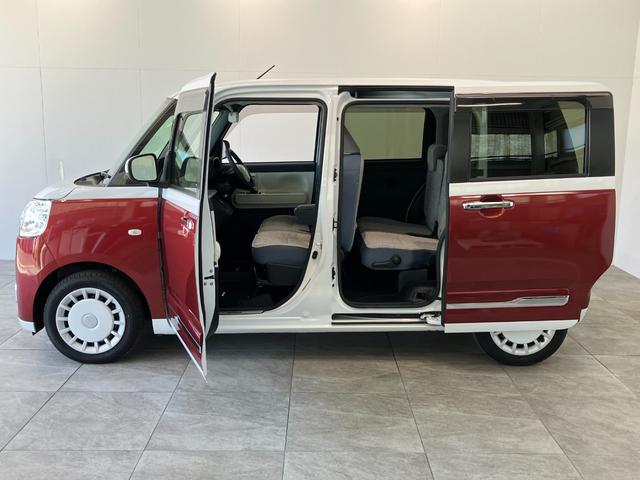 ムーヴキャンバスストライプスGターボ 9型D.A Bカメラ レーダークルコン衝突被害軽減ブレーキ コーナーセンサー 9型ディスプレイオーディオ フルセグ Bluetooth USB バックカメラ 両側電動スライドドア 前席シートヒーター LED ワイヤレス充電器 クルコン(滋賀県)の中古車