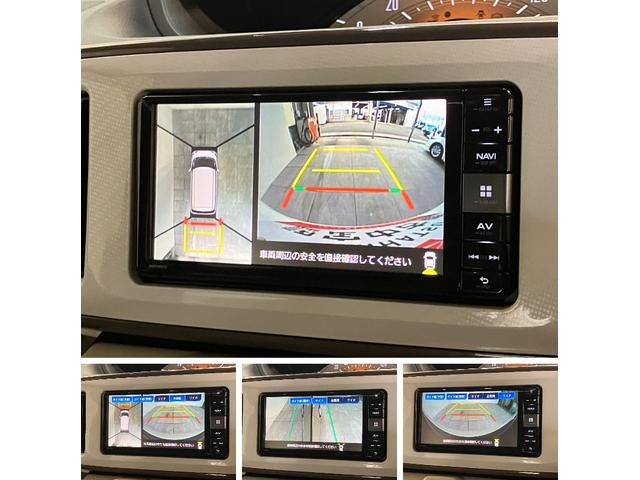 ムーヴキャンバスXリミテッドメイクアップSA3 フルセグナビ パノラマカメラ追突被害軽減ブレーキ スマートキー 両側スライドドア フルセグナビ DVD Bluetooth USB ドラレコ パノラマカメラ ベンチシート オートエアコン(滋賀県)の中古車