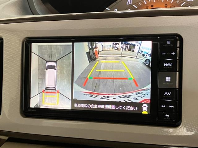 ムーヴキャンバスXリミテッドメイクアップSA3 フルセグナビ パノラマカメラ追突被害軽減ブレーキ スマートキー 両側スライドドア フルセグナビ DVD Bluetooth USB ドラレコ パノラマカメラ ベンチシート オートエアコン(滋賀県)の中古車
